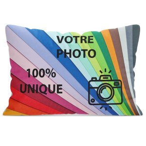 HERITAGE Housse Coussin 40x60 cm Microfibre 100% PERSONNALISABLE Fabriqué en France