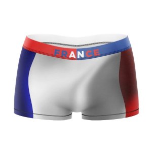 HERITAGE Girl Microfiber Boxer FRENCH FLAG Blue White Red MADE IN FRANCE