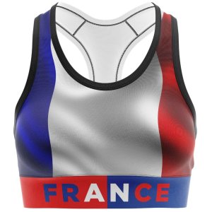 HERITAGE Women Microfiber Bra FRENCH FLAG Blue White Red MADE IN FRANCE