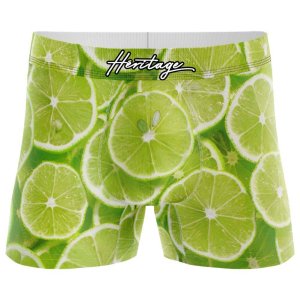 HERITAGE Men Microfiber Boxer LIME GREEN Green MADE IN FRANCE