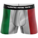 HERITAGE Boxer Homme Microfibre DRAPEAU ITALIE Vert Blanc Rouge MADE IN FRANCE