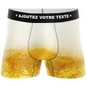 HERITAGE Boxer Homme Microfibre INTERIEUR PINTE Jaune MADE IN FRANCE