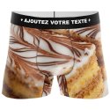 HERITAGE Boxer Homme Microfibre MILLEFEUILLE Marron Beige MADE IN FRANCE
