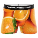 HERITAGE Men Microfiber Boxer ORANGES Orange MADE IN FRANCE