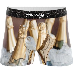 HERITAGE Boxer Homme Microfibre SEAU CHAMPAGNE Or MADE IN FRANCE