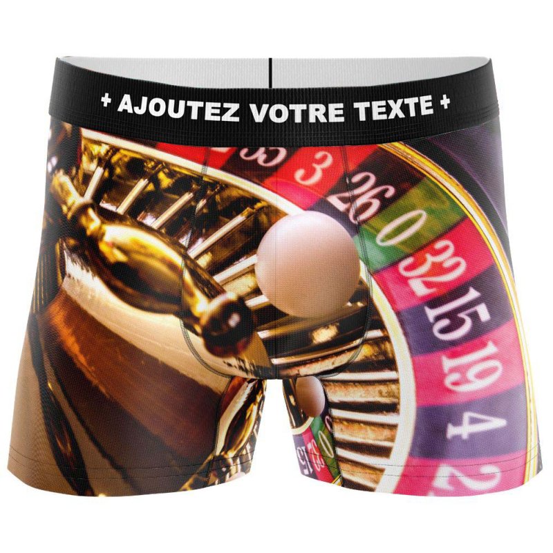 HERITAGE Boxer Homme Microfibre ROULETTE Multicolore MADE IN FRANCE