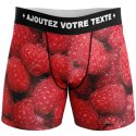 HERITAGE Boxer long Homme Microfibre FRAMBOISES Rouge MADE IN FRANCE