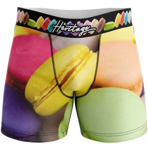 HERITAGE Boxer long Homme Microfibre MACARONS Multicolore MADE IN FRANCE