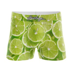 HERITAGE Boy Microfiber Boxer LIME GREEN Green MADE IN FRANCE