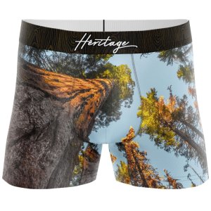 HERITAGE Boxer Homme Microfibre SEQUOIAS Marron MADE IN FRANCE
