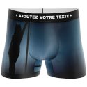 HERITAGE Boxer Homme Microfibre OMBRE POLE DANCE Gris MADE IN FRANCE