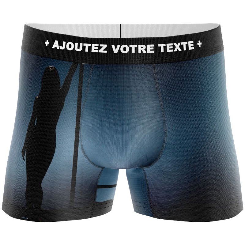 HERITAGE Men Microfiber Boxer SHADE POLE DANCE Gray MADE IN FRANCE