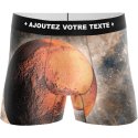 HERITAGE Boxer Homme Microfibre PLANETE MARS Orange MADE IN FRANCE