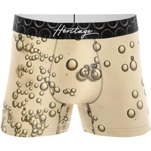 HERITAGE Men Microfiber Boxer BUBBLES CHAMPAGNE Beige MADE IN FRANCE