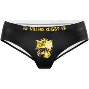 HERITAGE Women Microfiber Shorty VILLERS RUGBY Black MADE IN FRANCE