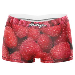 HERITAGE Boxer Femme Microfibre FRAMBOISES Rouge MADE IN FRANCE