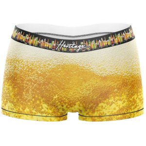 HERITAGE Women Microfiber Boxer INTERIEUR PINTE Yellow MADE IN FRANCE