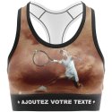 HERITAGE Brassière Femme Microfibre JOUEUSE TENNIS Marron MADE IN FRANCE