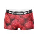 HERITAGE Boxer Fille Microfibre FRAMBOISES Rouge MADE IN FRANCE