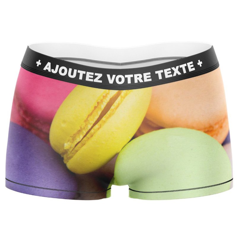 HERITAGE Boxer Femme Microfibre MACARONS Multicolore MADE IN FRANCE
