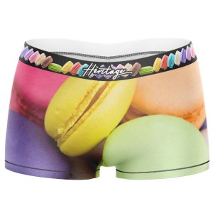 HERITAGE Boxer Femme Microfibre MACARONS Multicolore MADE IN FRANCE