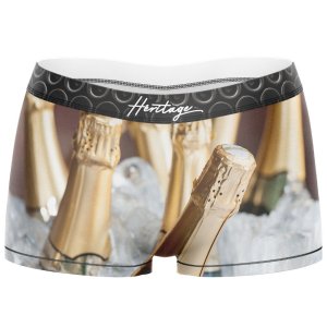 HERITAGE Women Microfiber Boxer SEAU CHAMPAGNE Gold MADE IN FRANCE