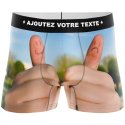 HERITAGE Boxer Homme Microfibre POUCES GOOD BAD Multicolore MADE IN FRANCE