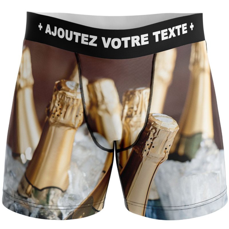 HERITAGE Boxer long Homme Microfibre SEAU CHAMPAGNE Or MADE IN FRANCE