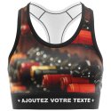 HERITAGE Brassière Femme Microfibre BOUTEILLES VIN COUCHEES Marron Rouge MADE IN FRANCE