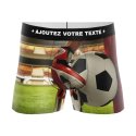 HERITAGE Boxer Garçon Microfibre GANT GARDIEN FOOTBALL Rouge Vert MADE IN FRANCE