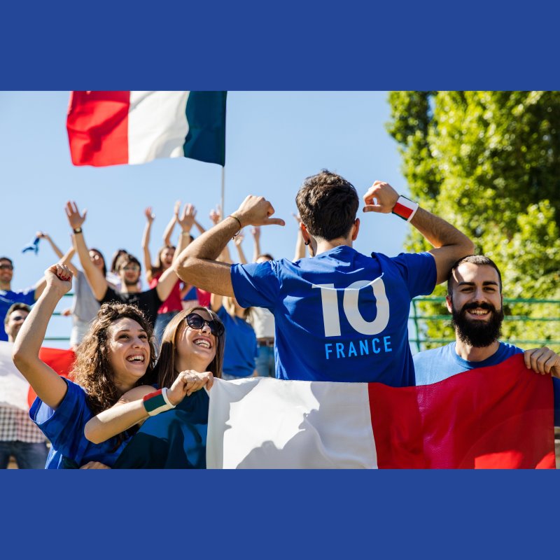 HERITAGE Boxer Garçon Microfibre SUPPORTERS FRANCE FOOTBALL Bleu MADE IN FRANCE