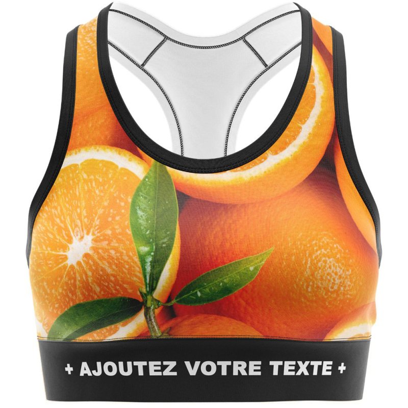 HERITAGE Brassière Femme Microfibre ORANGES Orange MADE IN FRANCE