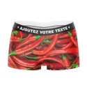 HERITAGE Boxer Fille Microfibre PIMENTS Rouge MADE IN FRANCE