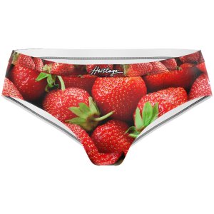 HERITAGE Shorty Femme Microfibre FRAISES Rouge MADE IN FRANCE